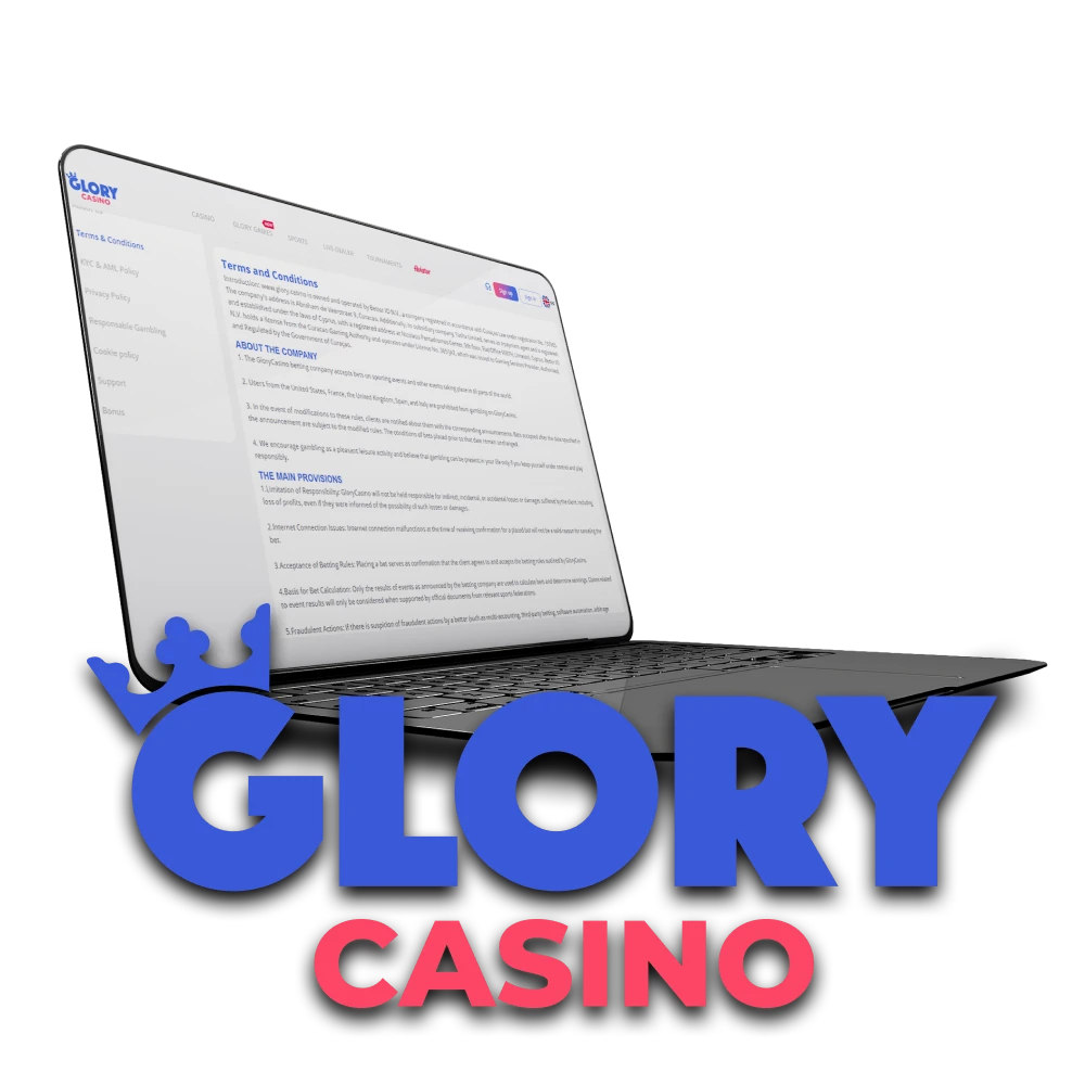 Glory Casino is officially registered in Bangladesh and holds a Cura&ccedil;ao licence.
